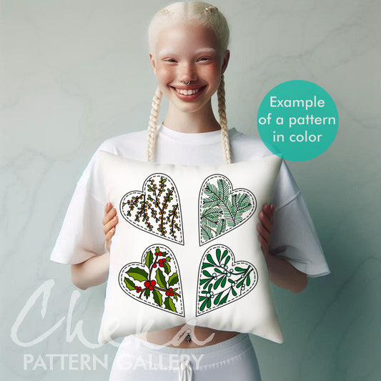 Christmas Tree decoration. Winter Embroidery design, Hand Embroidery Pattern, Instant Download PDF, Beginner Friendly