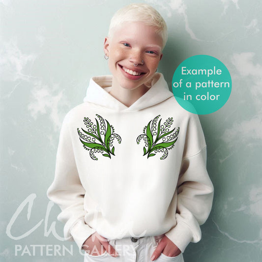 Lily of the Valley, Floral Embroidery, Spring Flower Embroidery Design, Hand Embroidery, Modern hoop art,easy embroidery, embroidery pattern