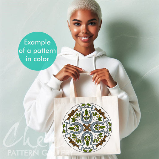 Horseshoe hand embroidery pattern, horse lover gift. Horseshoe PDF pattern, symbol of wealth and well-being. Horse embroidery, Horse goods