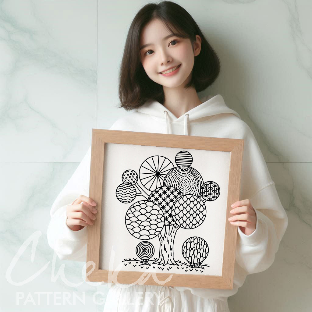 Beginner Embroidery PDF Pattern, Basic Embroidery Stitches, Digital Pattern. Embroidery Sampler PDF Pattern for Beginners, floral embroidery (no stitch guide)
