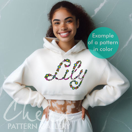 personalized hoodie, Embroidered name, Custom name Embroidery, personalized gift, baby shower gift. Embroidered Lily name, Personalized Embroidery Hoop Art PDF