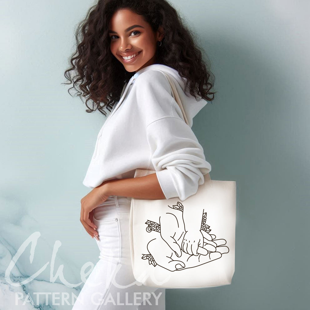 Expecting Mom Gift, Pregnancy hoop art. Newborn embroidery PDF pattern, Family portret. Maternity Gift, Baby Shower Gift, Modern hoop art