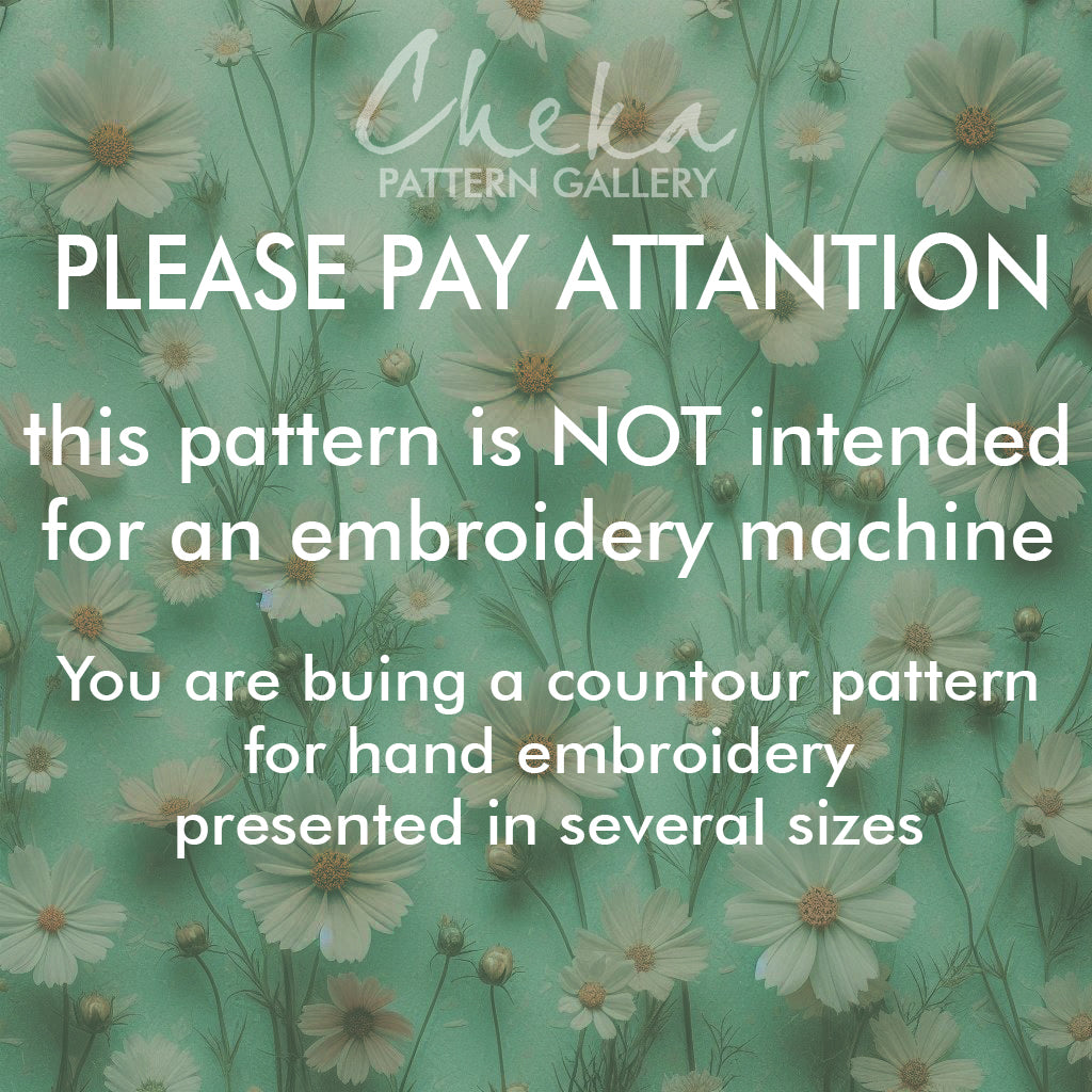 Forest Embroidery Pattern, Landscape template. Embroidery project, Nature Embroidery Pattern PDF, Simple Embroidery, Floral embroidery PDF