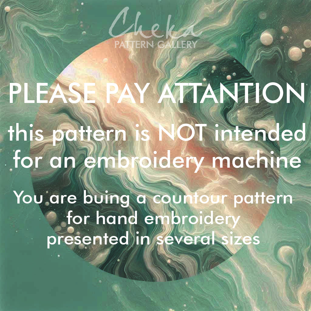 Gothic embroidery, dagger and butterfly. A pattern for hand embroidery with a dagger and a butterfly. Halloween embroidery, scary embroidery