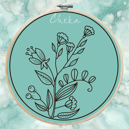 A simple and beautiful floral pattern. Download and embroider today!
