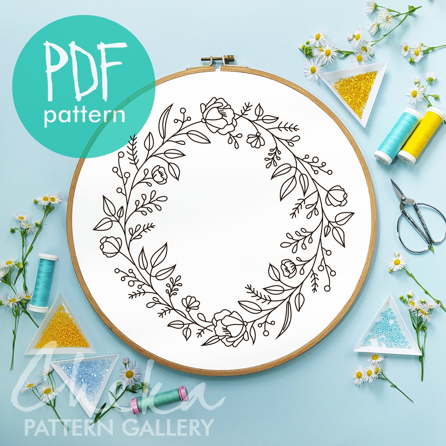 rose wreath, Floral Wreath Embroidery bundle, set of 8 floral hand embroidery patterns. Embroidery patterns with floral wreath designs,Pattern Collection