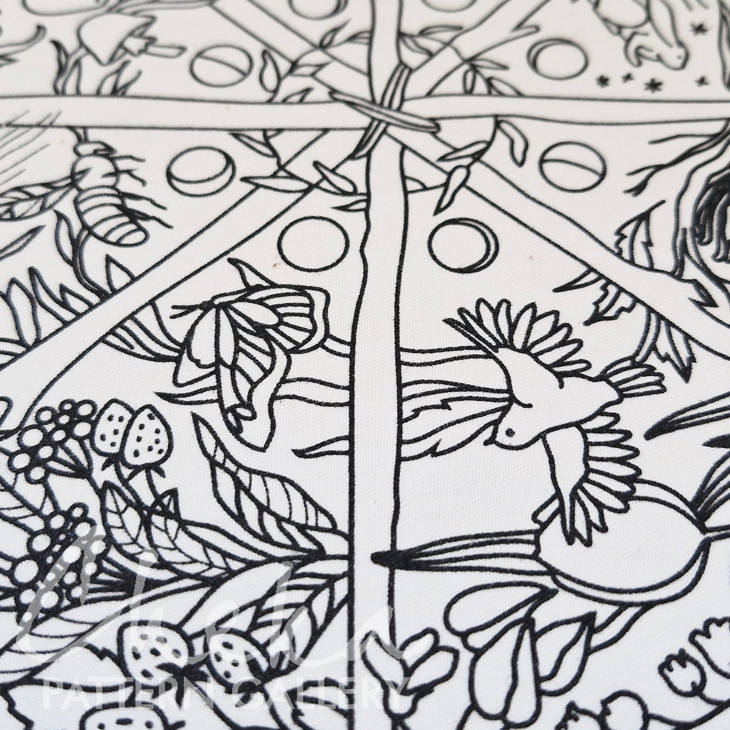 Calendar to embroider, sabbats phenology wheel. An Embroidery Canvas to Follow the Seasons