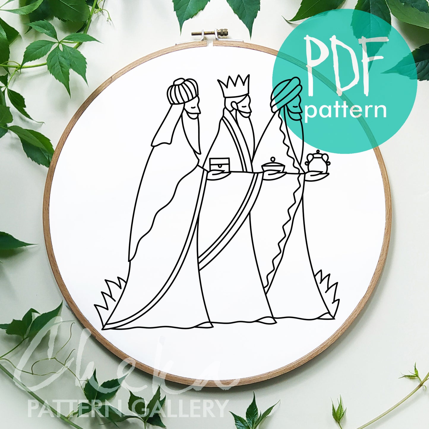 Nativity Scene, Set of 5 Hand Embroidery Patterns, Christmas Nativity, Baby Jesus Embroidery, Christmas, Holiday embroidery