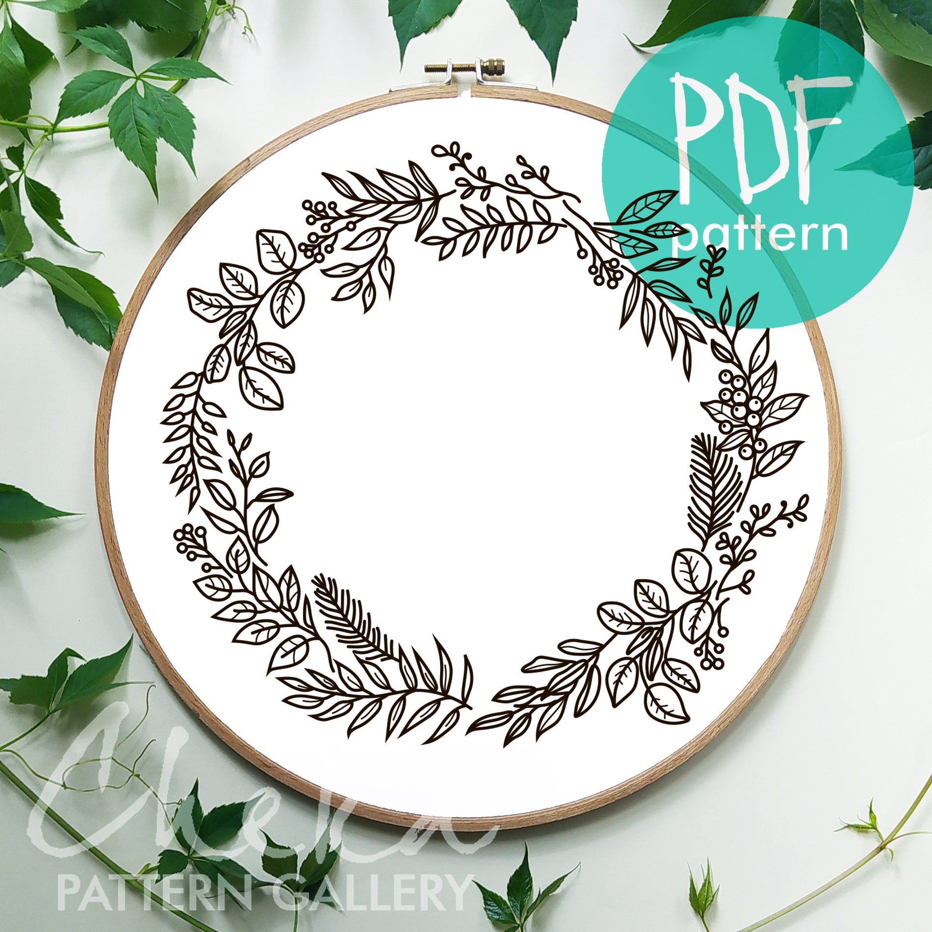 Floral Wreath Embroidery bundle, set of 8 floral hand embroidery patterns. Embroidery patterns with floral wreath designs,Pattern Collection