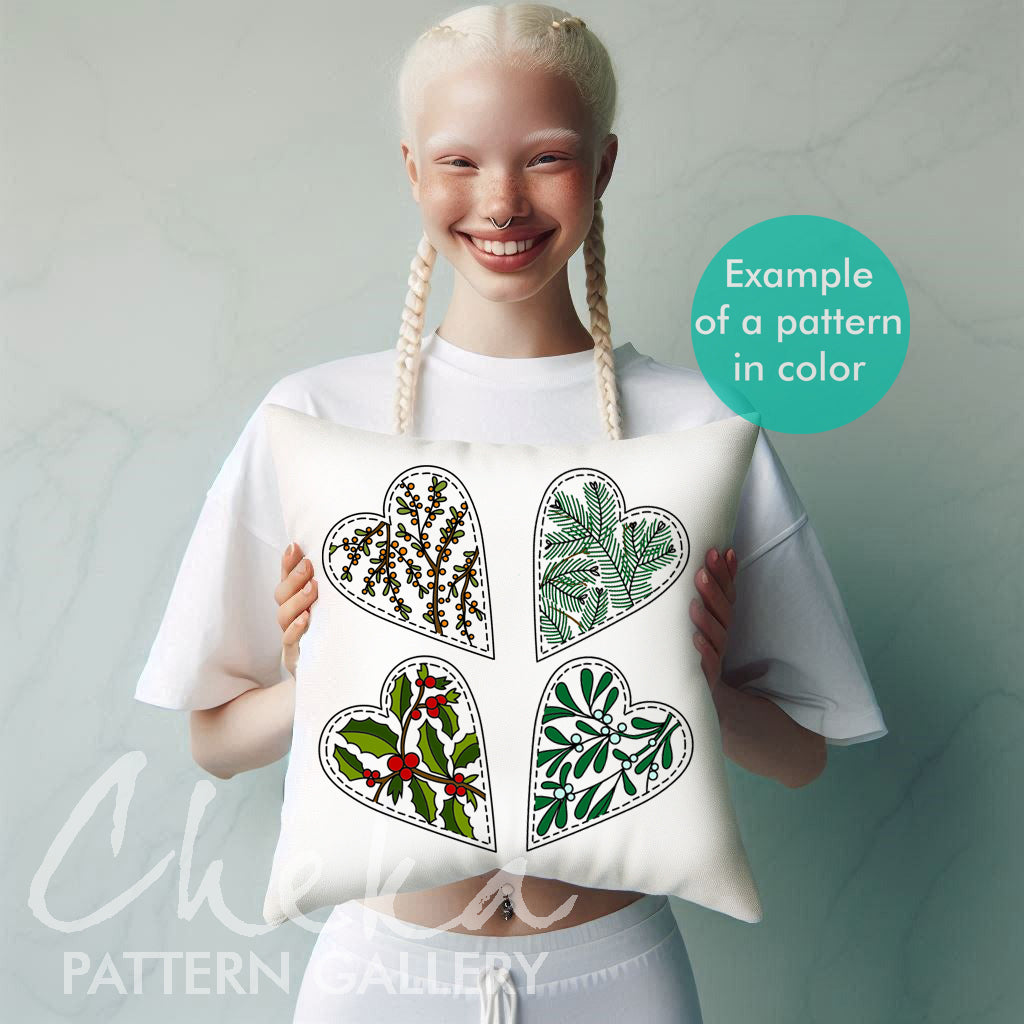 Christmas Tree decoration. Winter Embroidery design, Hand Embroidery Pattern, Instant Download PDF, Beginner Friendly 