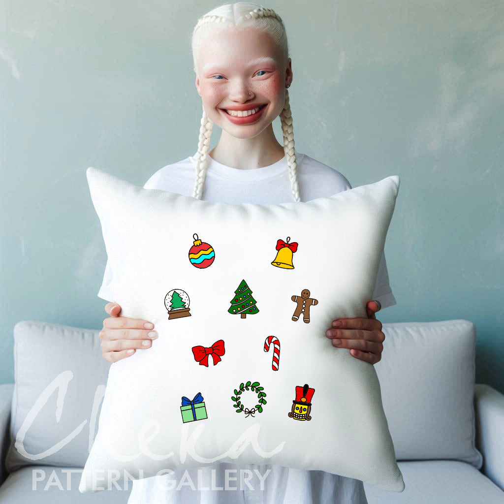 Advent calendar, hand embroidery pattern, December digital embroidery pattern. Phenology calendar pattern. English, French, German versions