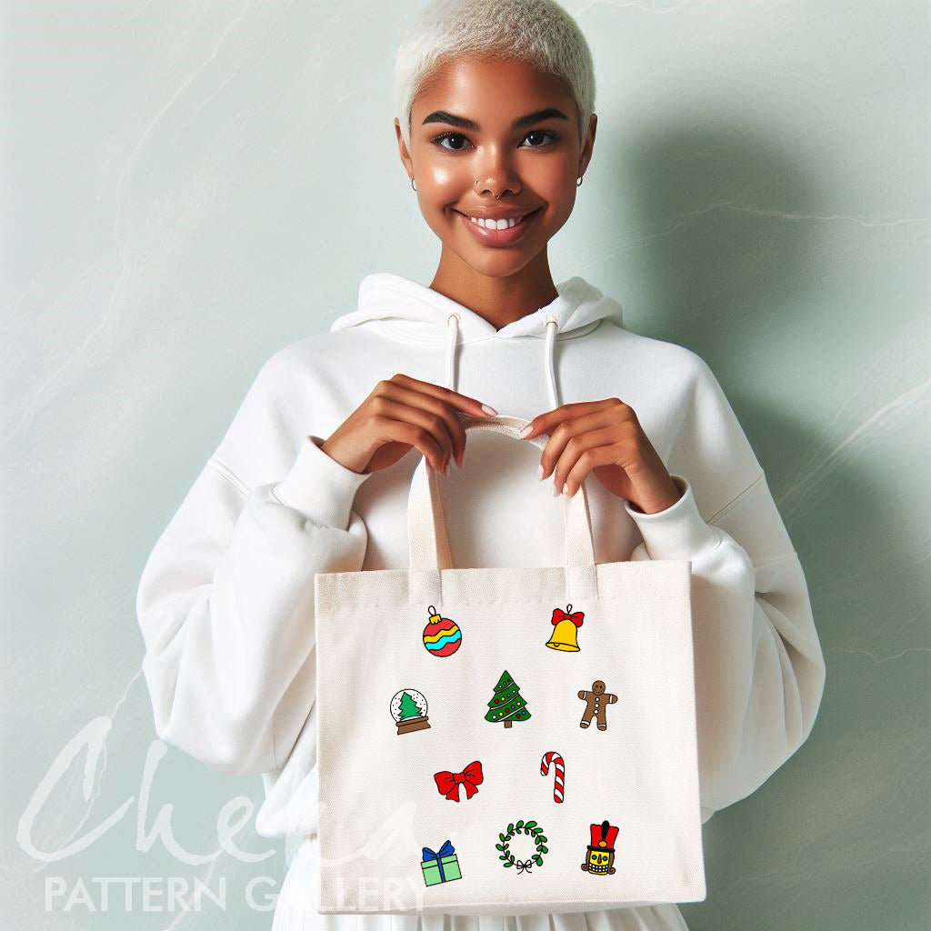 Advent calendar, hand embroidery pattern, December digital embroidery pattern. Phenology calendar pattern. English, French, German versions