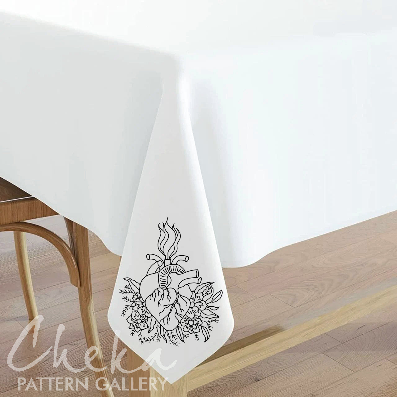 catholic tablecloth, Sacred Heart Of Jesus, Catholic Religious Symbol, Instant Digital Download. Embroidery Pattern, Christian Hand Embroidery,Catholic Religious