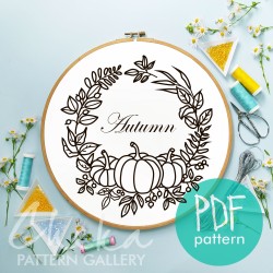 Autumn Leaves Hand Embroidery Pattern, Autumn Embroidery Pattern, Fall berries, Autumn Foliage, Hand Embroidery Pattern PDF, warm embroidery Autumn Leaves Hand Embroidery Pattern, Autumn Embroidery Pattern, Fall berries, Autumn Foliage, Hand Embroidery Pattern PDF, warm embroidery