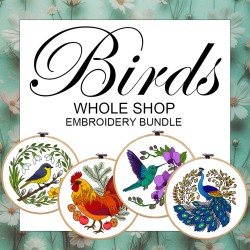 Birds, Whole store embroidery bundle. Hand embroidery designs and templates PDF. Patterns with roosters, peacocks, hummingbirds, chickadees Birds, Whole store embroidery bundle. Hand embroidery designs and templates PDF. Patterns with roosters, peacocks, hummingbirds, chickadees