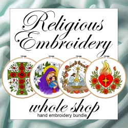 Christian Embroidery, Whole store embroidery bundle. Religious embroidery, Hand embroidery designs and templates PDF. Religious Hoop Art Christian Embroidery, Whole store embroidery bundle. Religious embroidery, Hand embroidery designs and templates PDF. Religious Hoop Art