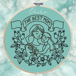 Mother's Day, cute free hand embroidery pattern Mother's Day, cute free hand embroidery pattern