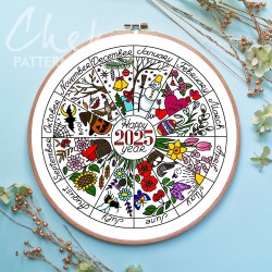 Phenology wheel pattern, calendar to embroider the seasons, year, month embroidery. Sabbats, Christmas, Easter phenology wheel templates 2025 Phenology wheel pattern, calendar to embroider the seasons, year, month embroidery. Sabbats, Christmas, Easter phenology wheel templates 2025